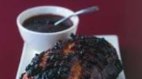 Glazed Smoked Loin of Pork with Cumberland Sauce Glazed Smoked Loin of Pork with Cumberland Sauce