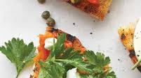 Charred Carrot Bruschetta with Goat Cheese and Parsley Charred Carrot Bruschetta with Goat Cheese and Parsley