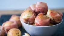 Paul Ainsworth's garlic dough balls wrapped in prosciutto Paul Ainsworth's garlic dough balls wrapped in prosciutto