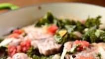 Braised Pork Chops with Kale and Tomatoes Braised Pork Chops with Kale and Tomatoes
