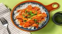 Chicken Tikka Masala med jasminris & forårsløg Chicken Tikka Masala med jasminris & forårsløg