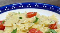 Bow-Tie Pasta with Fresh Basil & Tomatoes Bow-Tie Pasta with Fresh Basil & Tomatoes