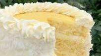 Lemon Coconut Cake with Lemon Curd Filling Lemon Coconut Cake with Lemon Curd Filling