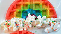 Rainbow Waffles Rainbow Waffles