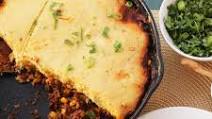 Quick and Easy Skillet Tamale Pie With Brown Butter Cornbread Crust Recipe Quick and Easy Skillet Tamale Pie With Brown Butter Cornbread Crust Recipe