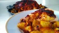 Pollo con Salsa BBQ al Horno Pollo con Salsa BBQ al Horno