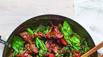Stir-fried beef in black bean sauce Stir-fried beef in black bean sauce
