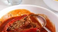 Stuffed Peppers with Mince in Tomato Sauce Stuffed Peppers with Mince in Tomato Sauce