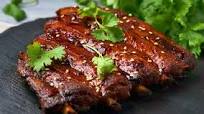 Costillas a la barbacoa en olla de cocción lenta Costillas a la barbacoa en olla de cocción lenta