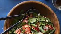 Spinach-Strawberry Salad with Feta & Walnuts Spinach-Strawberry Salad with Feta & Walnuts