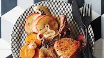 Roasted Pork Chops with Sweet Potatoes and Apples Roasted Pork Chops with Sweet Potatoes and Apples