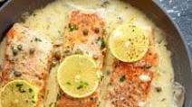 CREAMY SALMON PICCATA CREAMY SALMON PICCATA