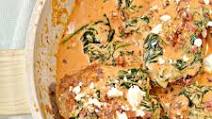 Keto Tomato Cream Sauce Chicken With Spinach Keto Tomato Cream Sauce Chicken With Spinach