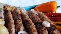 Persian kebab kubideh with rice (Chelow kebab) Persian kebab kubideh with rice (Chelow kebab)