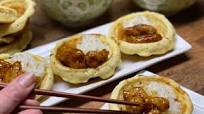 Savory Waffle Mini Bowls Savory Waffle Mini Bowls