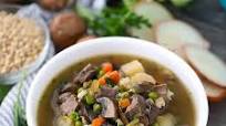 Beef Barley Soup with Mushrooms Beef Barley Soup with Mushrooms