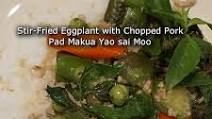Authentic Thai Recipe for Stir-fried Eggplant with Chopped Pork Authentic Thai Recipe for Stir-fried Eggplant with Chopped Pork