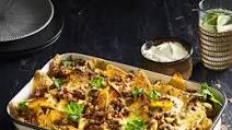 Best Ever Pork and Mushroom Nachos with Harissa and Smashed Avocado Best Ever Pork and Mushroom Nachos with Harissa and Smashed Avocado