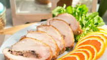 Olive and Medjool Date Stuffed Pork Loin Olive and Medjool Date Stuffed Pork Loin