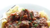 Goat Ragù with Figs & Rosemary Over Pappardelle Goat Ragù with Figs & Rosemary Over Pappardelle