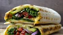 Grilled Zucchini Hummus Wrap Grilled Zucchini Hummus Wrap