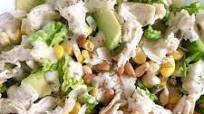 Chicken Caesar Salad with Corn, Avocado, and Pine Nuts Chicken Caesar Salad with Corn, Avocado, and Pine Nuts