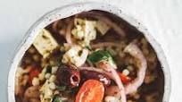 Pearl Couscous Greek Salad with Tofu Feta and a creamy Dill Dressing Pearl Couscous Greek Salad with Tofu Feta and a creamy Dill Dressing