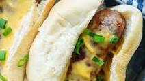 Air Fryer Bratwurst with Beer Cheese Sauce Air Fryer Bratwurst with Beer Cheese Sauce