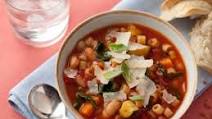 Minestrone Soup with Pasta, Beans and Vegetables Minestrone Soup with Pasta, Beans and Vegetables