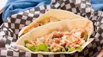 Tzatziki chicken salad in pita Tzatziki chicken salad in pita