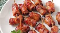 Baked Bacon-Wrapped Brown Sugar Smokies Baked Bacon-Wrapped Brown Sugar Smokies