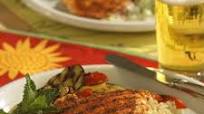 Tandoori Chicken with Tomato-Cucumber Raita Tandoori Chicken with Tomato-Cucumber Raita