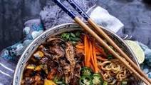 Crockpot Caramelized Pork Ramen Noodle Soup w/Curry Roasted Acorn Squash. Crockpot Caramelized Pork Ramen Noodle Soup w/Curry Roasted Acorn Squash.