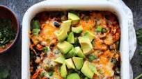 Spiralized Sweet Potato Enchilada Casserole Spiralized Sweet Potato Enchilada Casserole