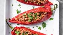 Low Carb Mediterranean Stuffed Peppers Low Carb Mediterranean Stuffed Peppers