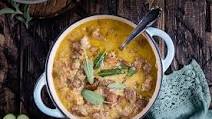 Creamy pork casserole with cider and apples Creamy pork casserole with cider and apples