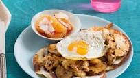 Spicy Cauliflower, Potato & Egg Tostadas with Marinated Radishes & Satsuma Mandarin Spicy Cauliflower, Potato & Egg Tostadas with Marinated Radishes & Satsuma Mandarin