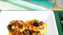 Healthy Zucchini Nachos Baked with Chili Healthy Zucchini Nachos Baked with Chili