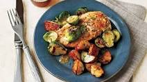 Chicken & Brussels Sprouts with Mustard Sauce Chicken & Brussels Sprouts with Mustard Sauce