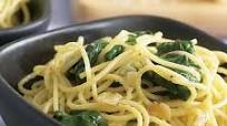 Spaghetti with Garlic & Spinach Spaghetti with Garlic & Spinach