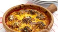 Pork Meatballs Baked With Cheesy Crumb Top Pork Meatballs Baked With Cheesy Crumb Top