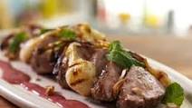 Pork Tenderloin with Spicy Rhubarb Glaze and Grilled Spring Onions Pork Tenderloin with Spicy Rhubarb Glaze and Grilled Spring Onions