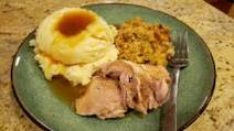 Turkey Thighs and Stuffing - Pot in Pot Turkey Thighs and Stuffing - Pot in Pot