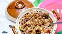 Claypot Rice with Chinese Sausage Claypot Rice with Chinese Sausage