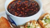 Stuffed Tau Pok with Rojak Sauce Stuffed Tau Pok with Rojak Sauce