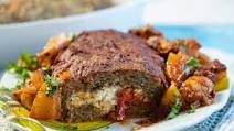 Feta Cheese & Pepper Stuffed Meatloaf Feta Cheese & Pepper Stuffed Meatloaf