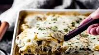 Venison Green Chile Enchilada Casserole Venison Green Chile Enchilada Casserole