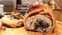 All Pork Belly Porchetta Roast with Crispy Skin Stuffed with Garlic and Herbs All Pork Belly Porchetta Roast with Crispy Skin Stuffed with Garlic and Herbs