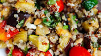 Mediterranean Quinoa Salad with Roasted Summer Vegetables Mediterranean Quinoa Salad with Roasted Summer Vegetables