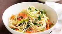Smoked salmon spaghetti Smoked salmon spaghetti
